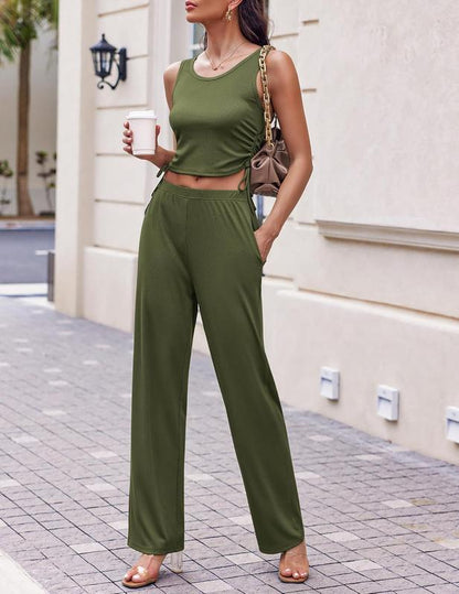 Cozy New  Women's 3 Piece Knit Lounge Set Long Sleeve Cardigan Sleeveless Top Pants Sweatsuit S-XXL - Seldom Seen Styles