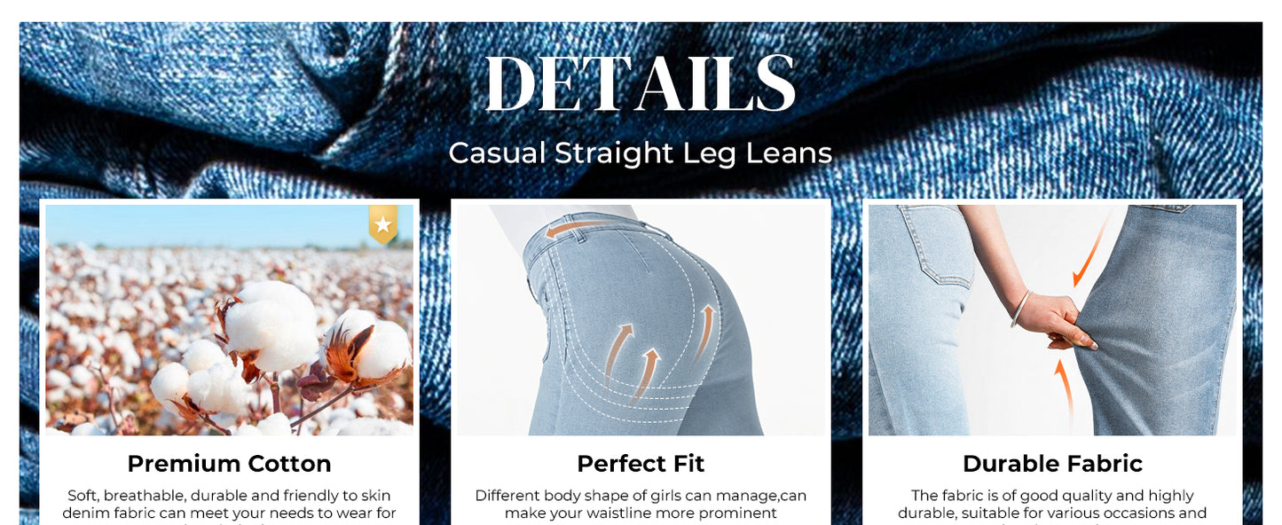 Women's 2025 Wide Leg Jeans Distress Mid Waist Denim Pants Vintage Y2K Trousers - Seldom Seen Styles