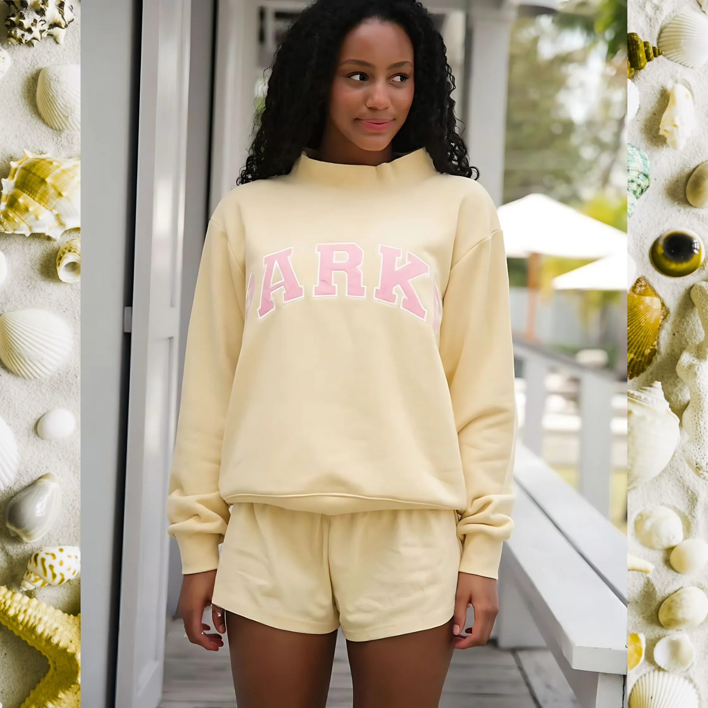 Sunkissed Varsity Mockneck - Seldom Seen Styles