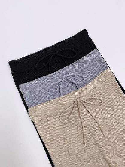 2 Piece Lounge Outfit 2025 Long Sleeve Knit Pullover Tops Drawstring Pants Set Tracksuit Sweatsuit - Seldom Seen Styles