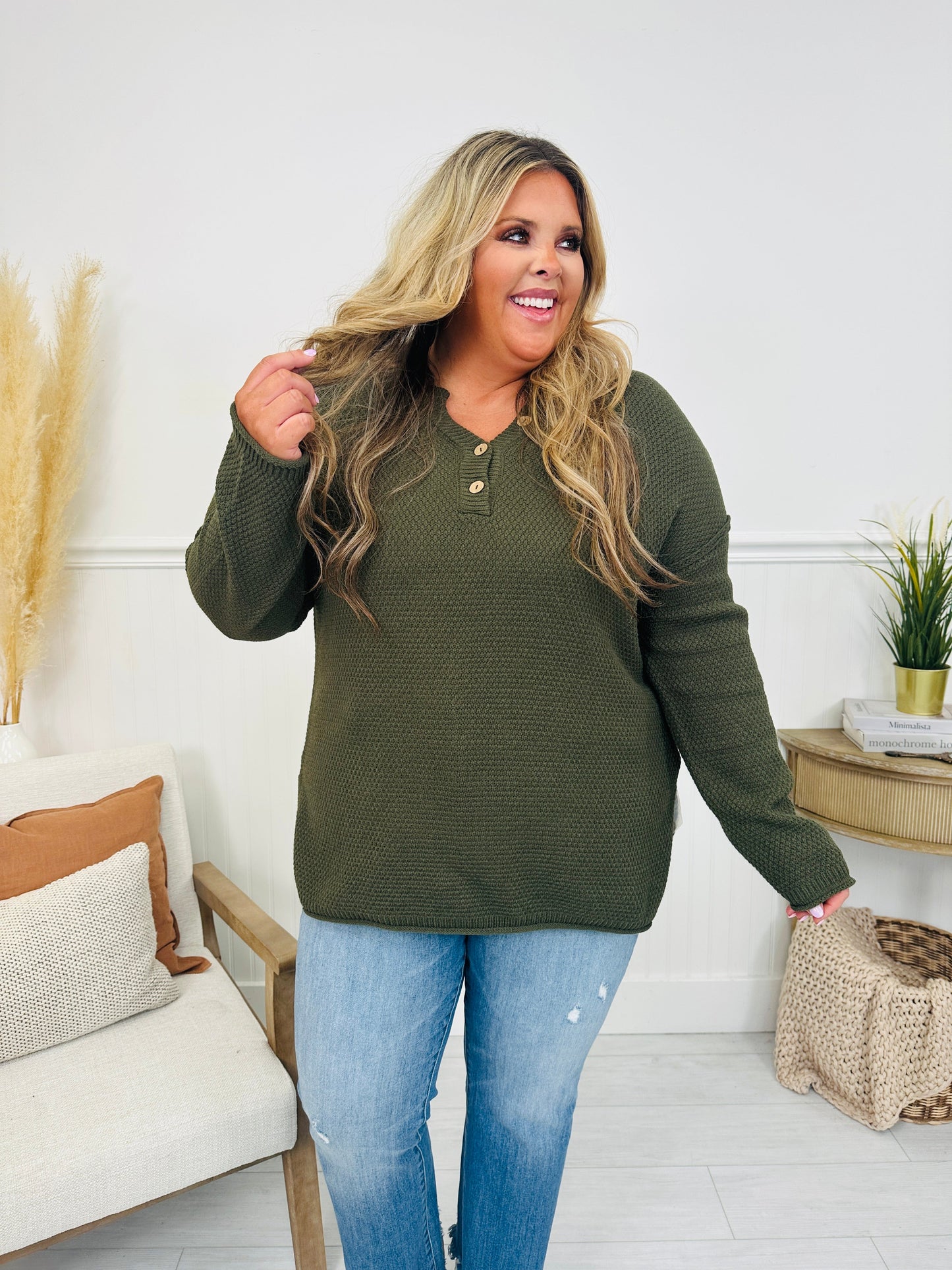 Reset Button Sweater- Multiple Colors! - Seldom Seen Styles