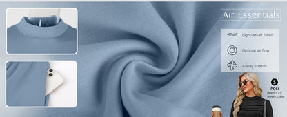 Two Piece Sets for Women Fall Travel Vacation Outfits Long Sleeve Lounge Sets Side Slit Wide Leg Pants S-3XL