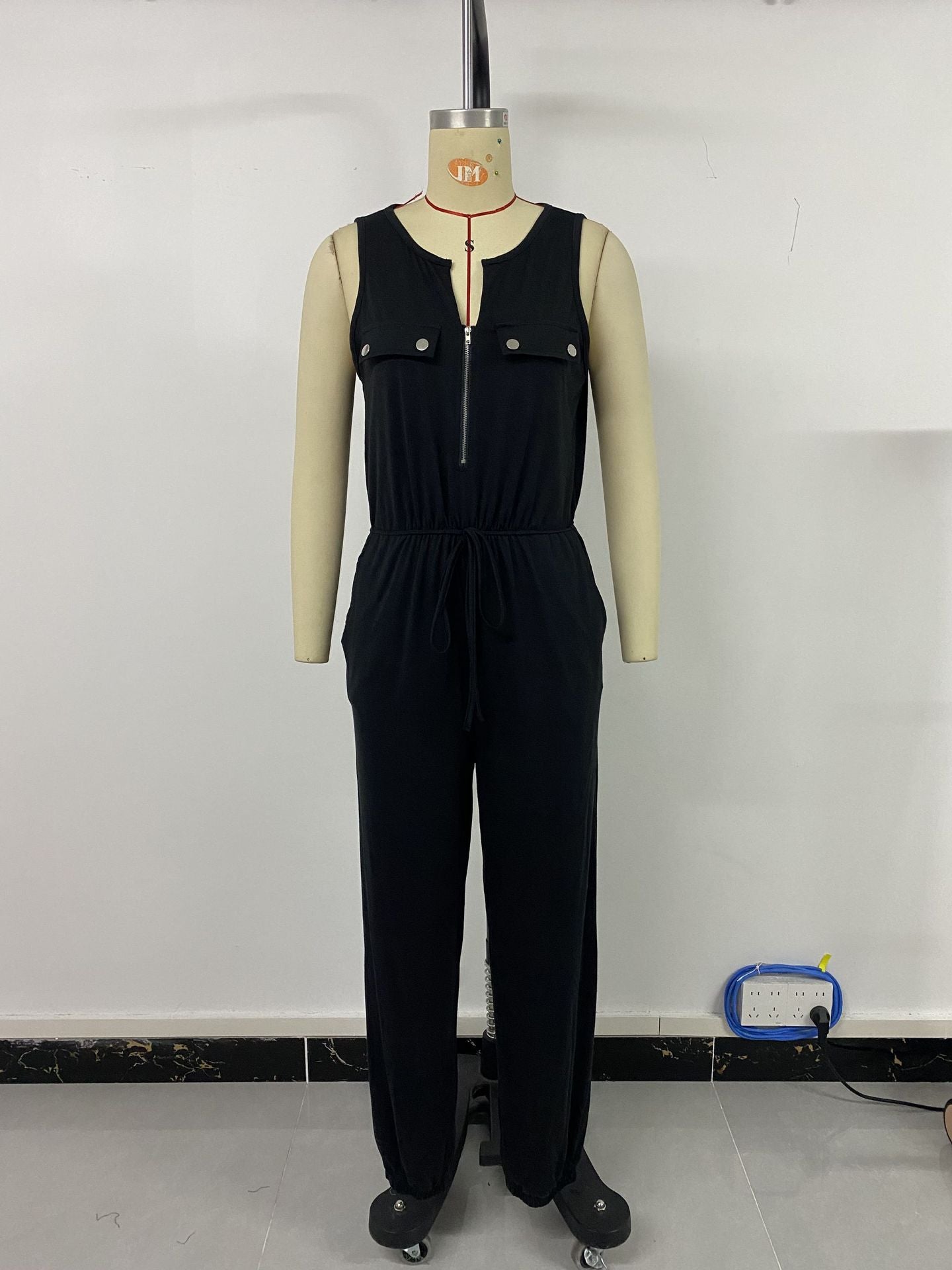 Summer Rompers for Women 2024 Sleeveless Pokect Tummy Control Dressy Rompers for Women 2024