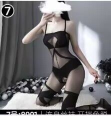 Sexy Lingerie New Style Sexy Fishnet Transparent Sexy Bodysuit Stockings Crotchless Temptation Set