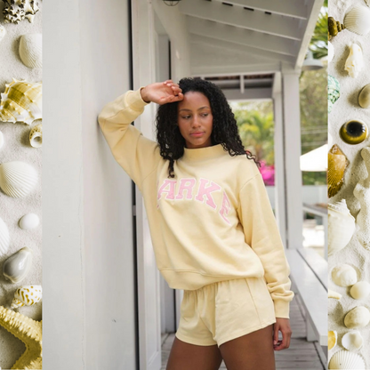 Sunkissed Varsity Mockneck