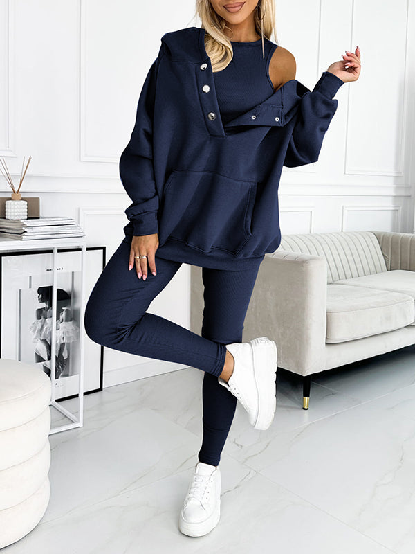 Casual and Comfortable Sweatshirt Suit - Seldom Seen Styles