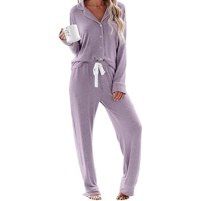 Women's Pajama Sets Long Sleeve Button Down Sleepwear Nightwear Soft Pjs Lounge Sets