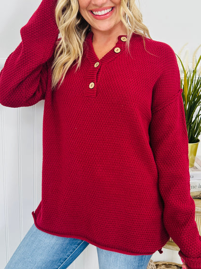 Reset Button Sweater- Multiple Colors! - Seldom Seen Styles