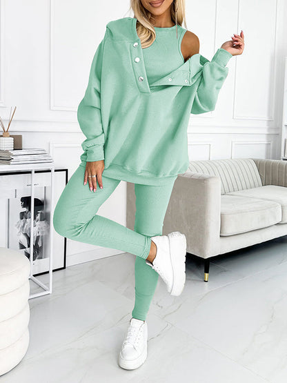 Hooded Casual and Comfortable Sweatshirt Suit - Seldom Seen Styles