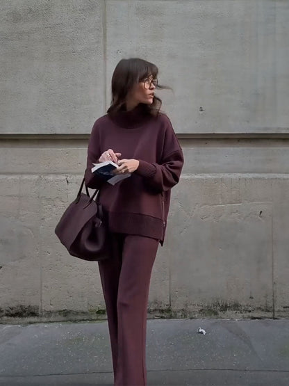 Relaxed Fit Sweatshirt Matching Set - Seldom Seen Styles