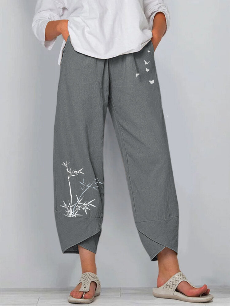 Women's Capri Pants Casual Summer Cotton Cropped Lounge Pants Trousers - Seldom Seen Styles
