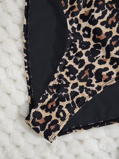 Herseas 2 Piece High Waisted Bikini Set for Waomen 2025 Spaghetti Straps Swim Top with Reversible Bottom Bathing Suit