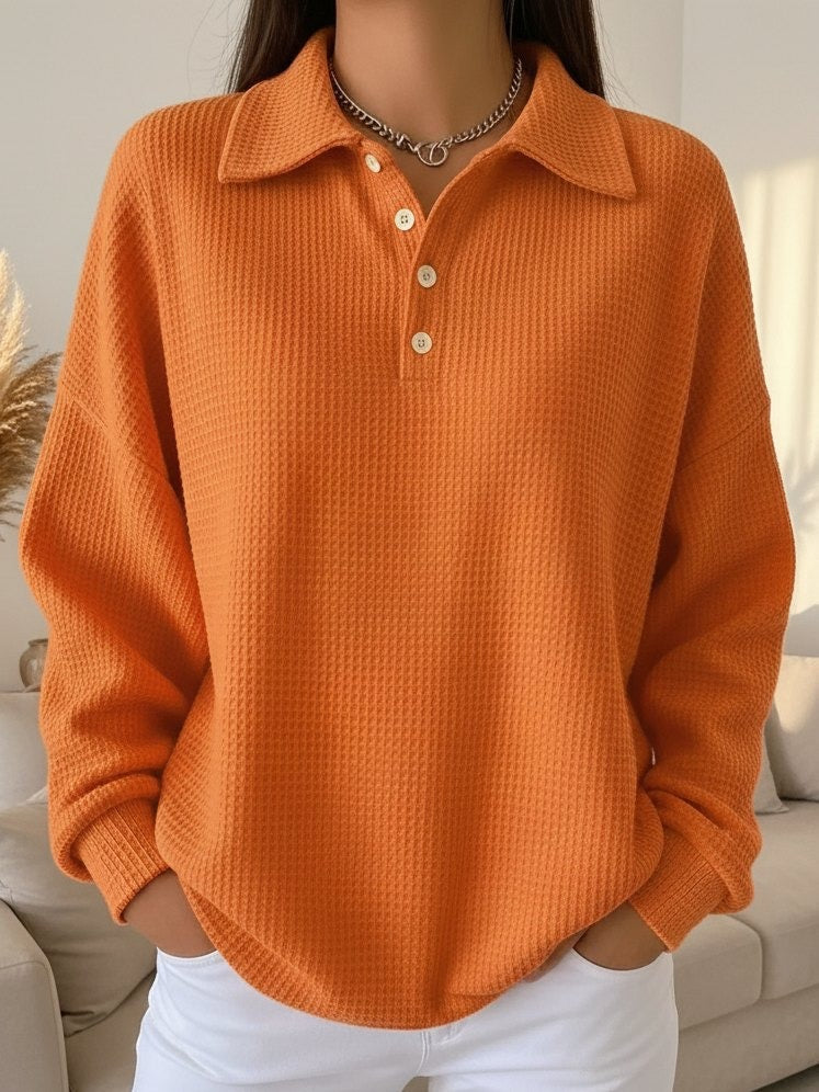 Ava | Soft Knit Polo Sweater - Seldom Seen Styles