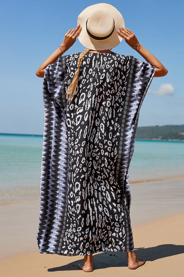 Tropical Pattern Kimono Blouse ( 29 Colors ) | Dress In Beauty