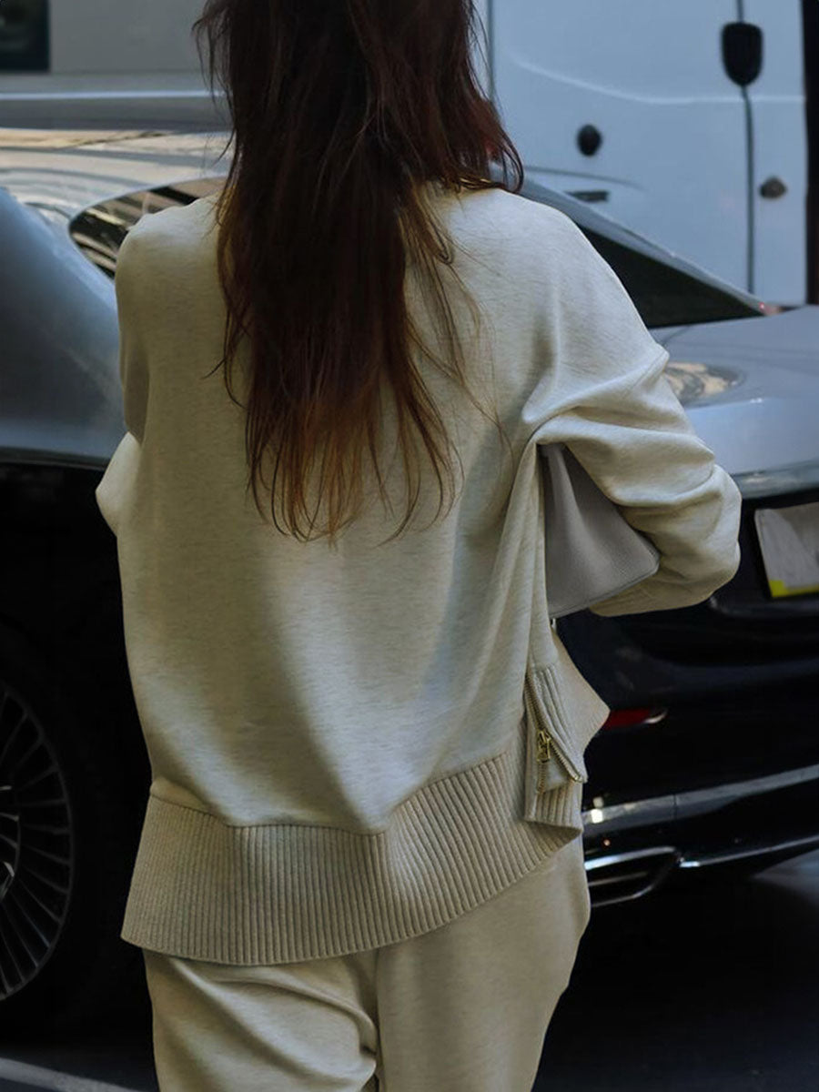 Relaxed Fit Sweatshirt Matching Set - Seldom Seen Styles