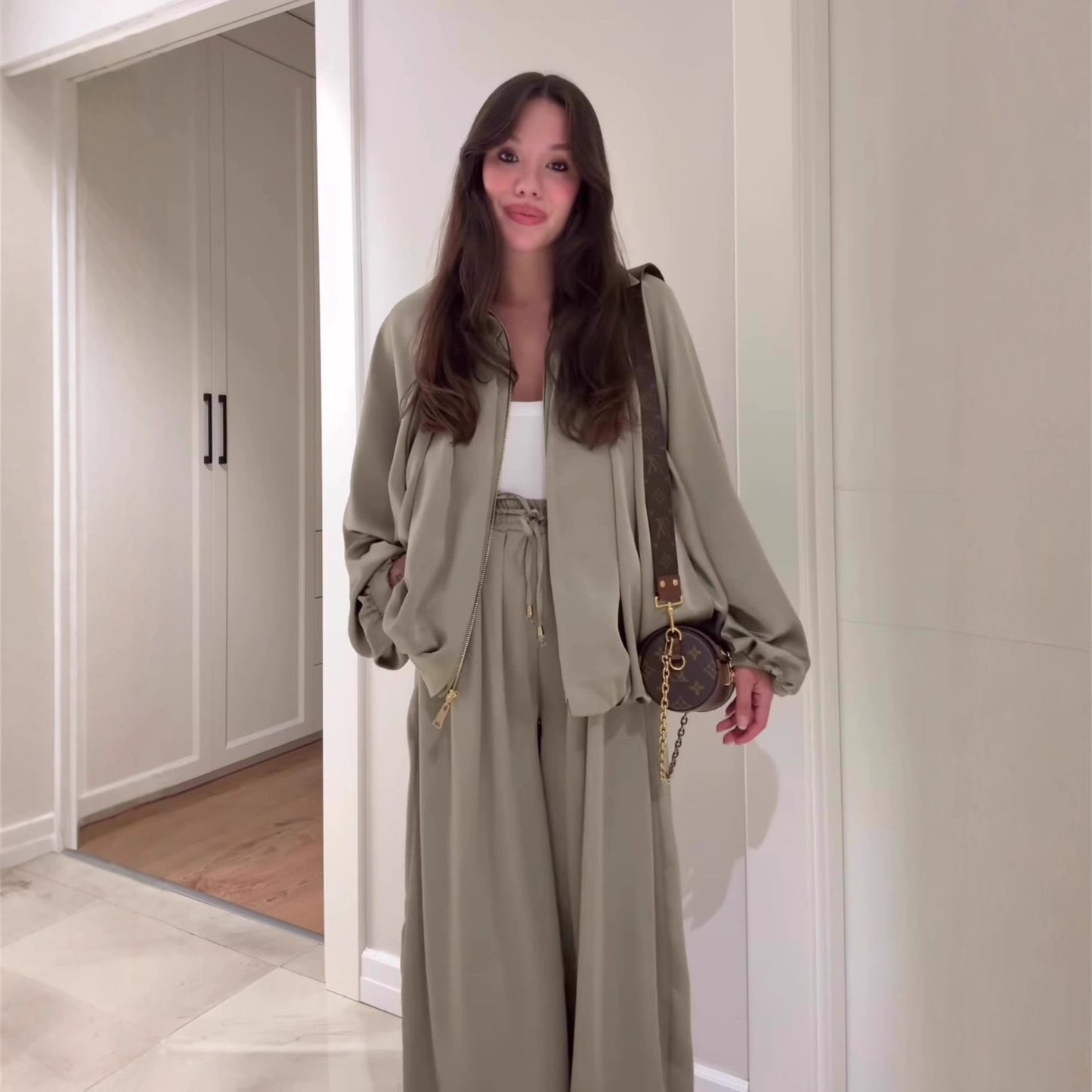 Womens Brown Suits – Designer Pant Suits for Women, Chocolate Brown Two Piece Set, Going Out Pant Set - Seldom Seen Styles