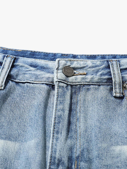 Denim Ripped Washed Distressed Jeans