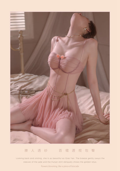 Jiumu Yade Sexy Lingerie Sexy See-through Underwire Nightdress Hot See-through Temptation Passion Nightgown Wholesale qqny - Seldom Seen Styles