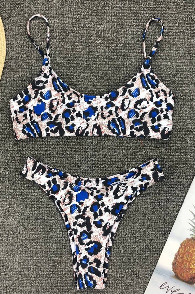 Leopard Print Bikini Set (Multicolor) - Dress In Beauty