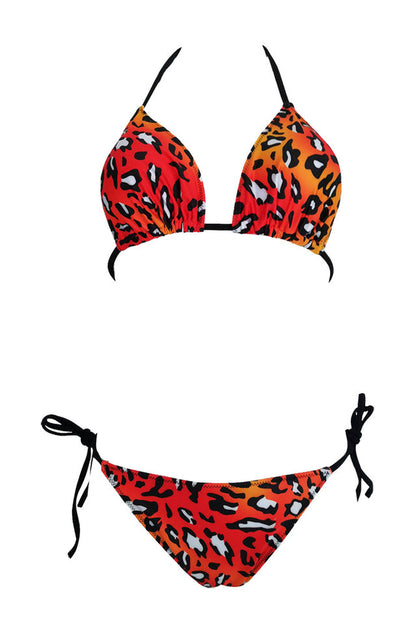 Leopard Print Push Up Brazilian Swimsuit - Seldom Seen Styles