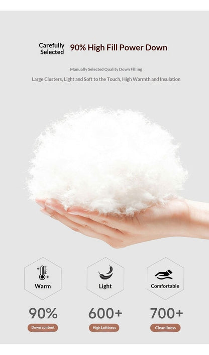 new winter men's down jacket 90 duck down two fashion trend coat lapel outdoor jacket