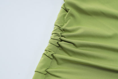 maxi dress with slit one shoulder dress two piece skirt set Sexy red one shoulder dress