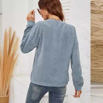 Women's Crewneck Sweatshirts Lightweight Long Sleeve Tunic Tops Cute Pullover Shirts - Seldom Seen Styles