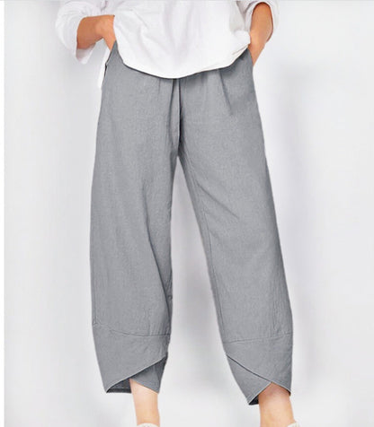 Women's Capri Pants Casual Summer Cotton Cropped Lounge Pants Trousers - Seldom Seen Styles