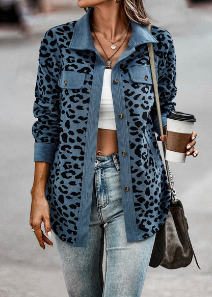 Womens Shacket Jacket Casual Leopard Print Cardigans Coat Oversized Button Down Long Sleeve Shirt 2024 Fashion Outfits - Seldom Seen Styles
