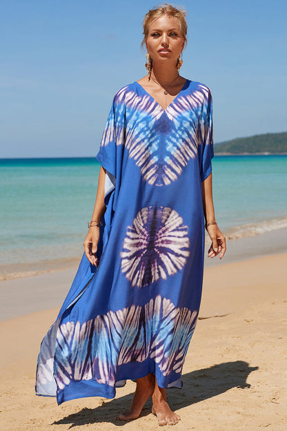 Tropical Pattern Kimono Blouse ( 29 Colors ) | Dress In Beauty