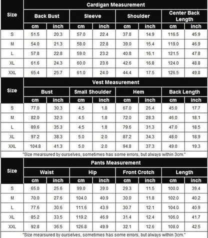 Cozy New Ekouaer Women's 3 Piece Knit Lounge Set Long Sleeve Cardigan Sleeveless Top Pants Sweatsuit S-XXL