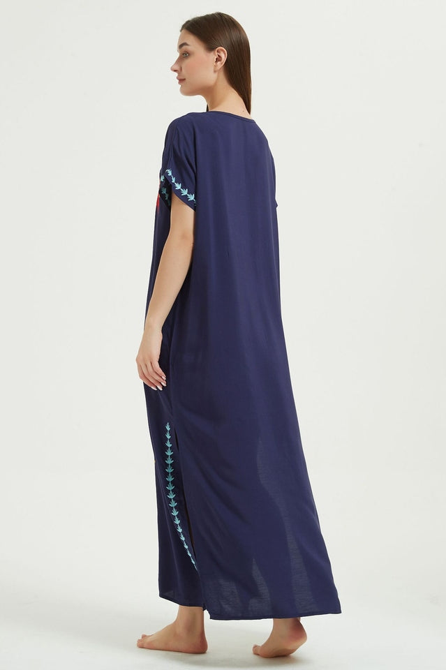 Boho Print Slit Dress - Seldom Seen Styles