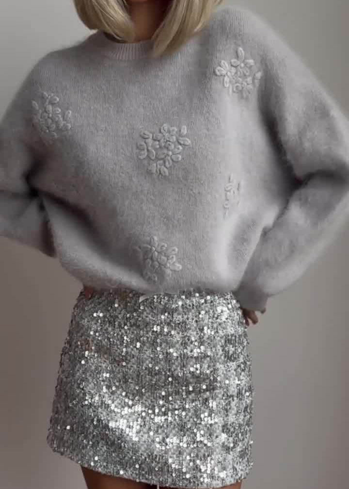 Textured Knit Sweater