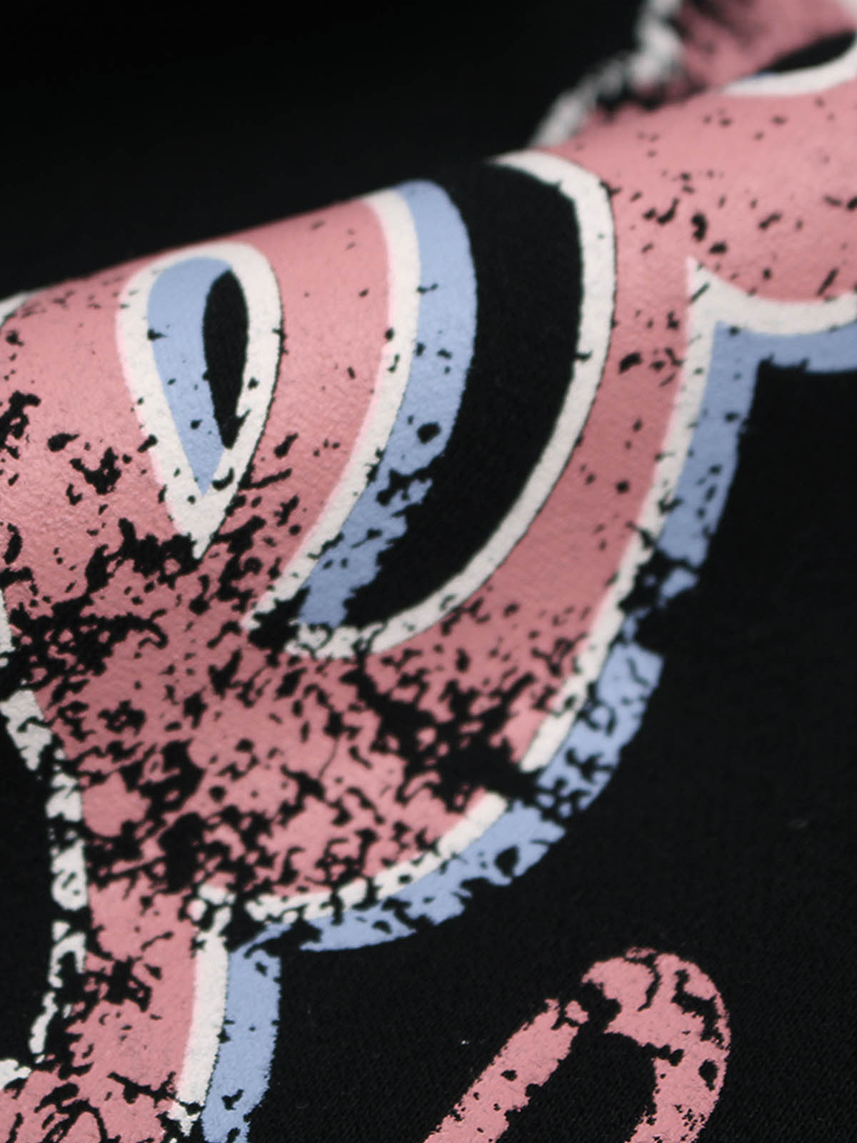 Retro Graphic Fleece-Lined Baggy Sweatpants