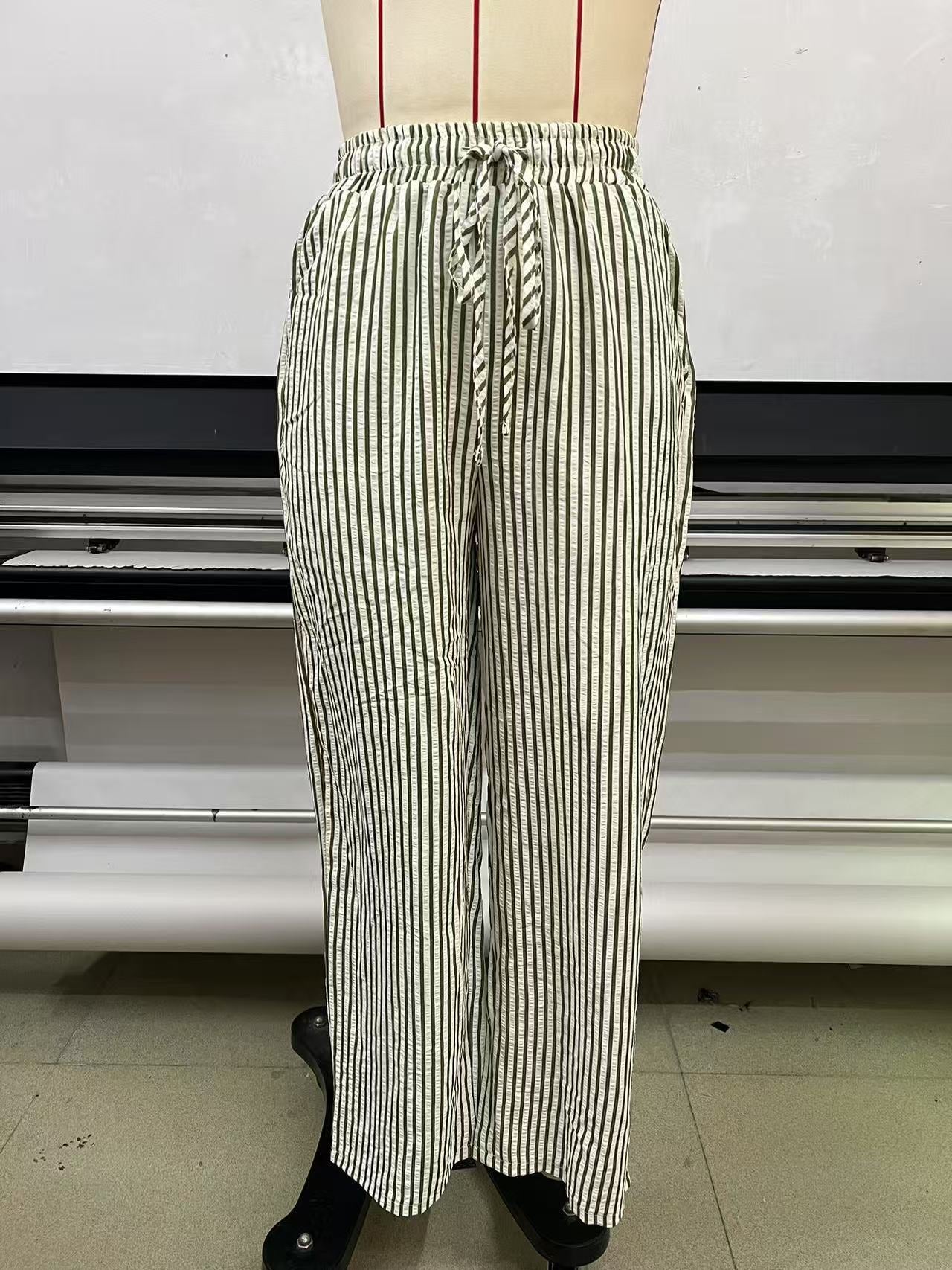 Womens Pants Elastic Waist Floral Lightweight Palazzo Pants for Women Casual Lounge Wide Leg Pants Woman - Seldom Seen Styles