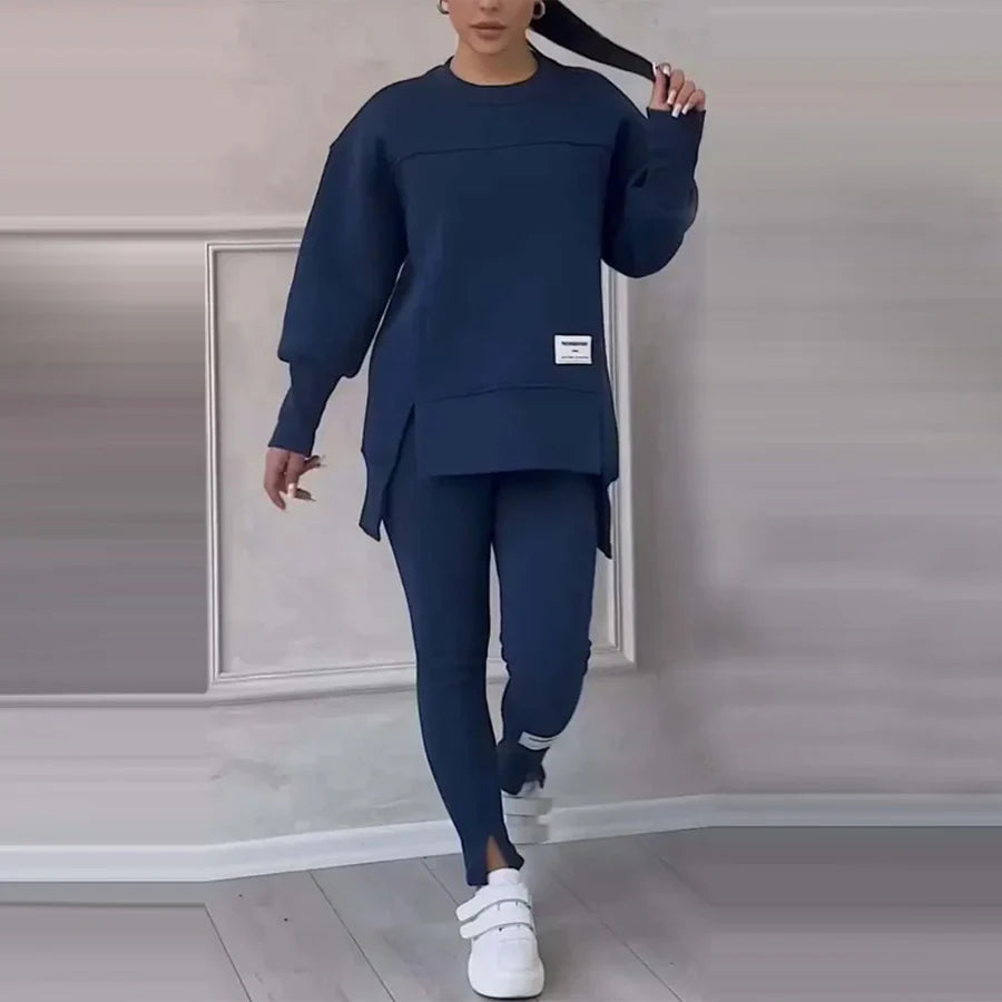 Women's Casual Sweatshirt Leggings Set - Seldom Seen Styles