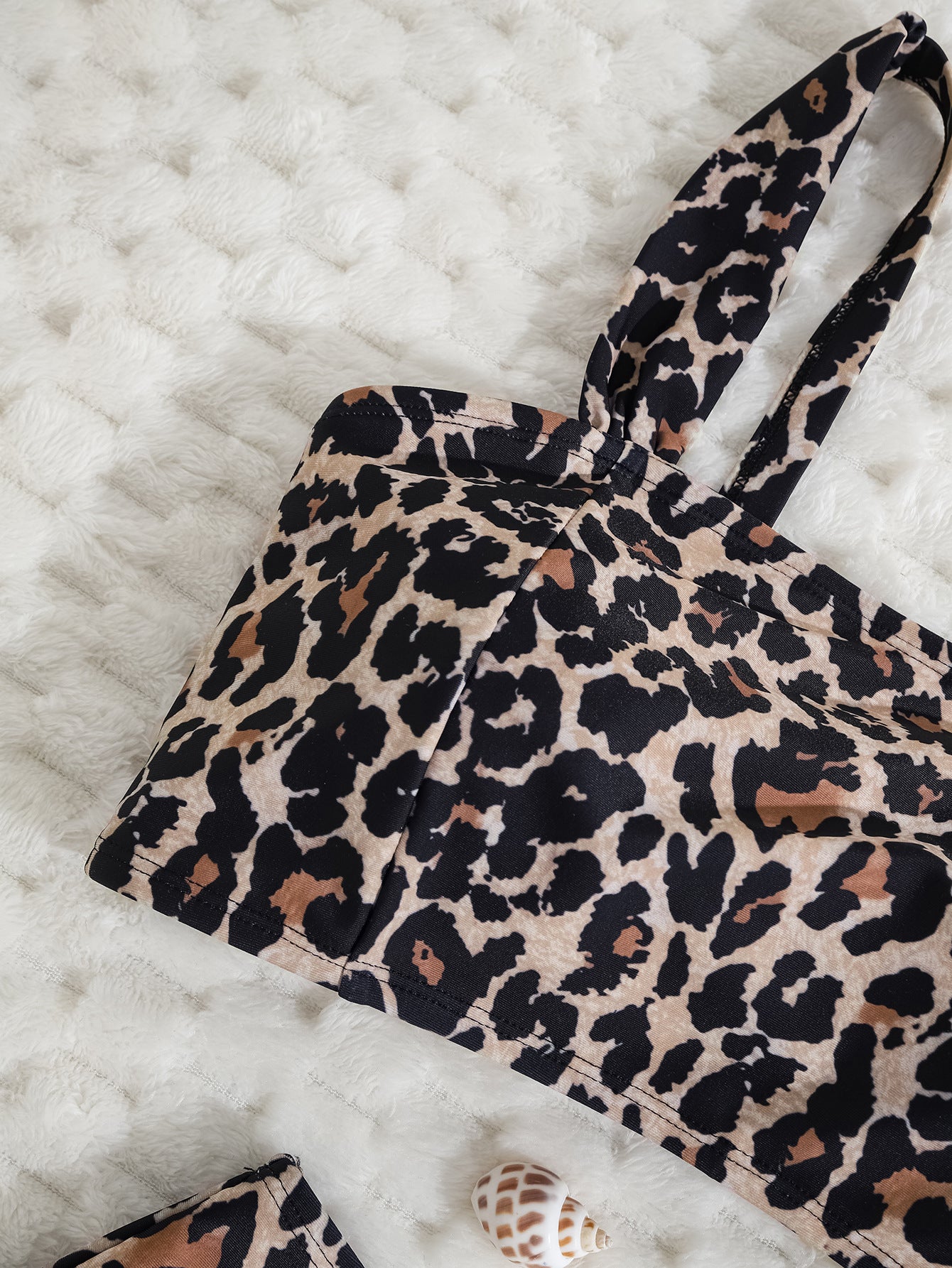 Herseas 2 Piece High Waisted Bikini Set for Waomen 2025 Spaghetti Straps Swim Top with Reversible Bottom Bathing Suit