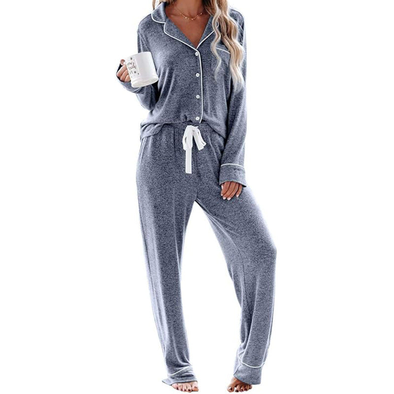 Women's Pajama Sets Long Sleeve Button Down Sleepwear Nightwear Soft Pjs Lounge Sets