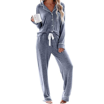 Women's Pajama Sets Long Sleeve Button Down Sleepwear Nightwear Soft Pjs Lounge Sets
