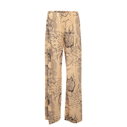 Womens Elastic High Waisted Palazzo Pants Casual Wide Leg Long Lounge Pant Trousers with Pocket - Seldom Seen Styles