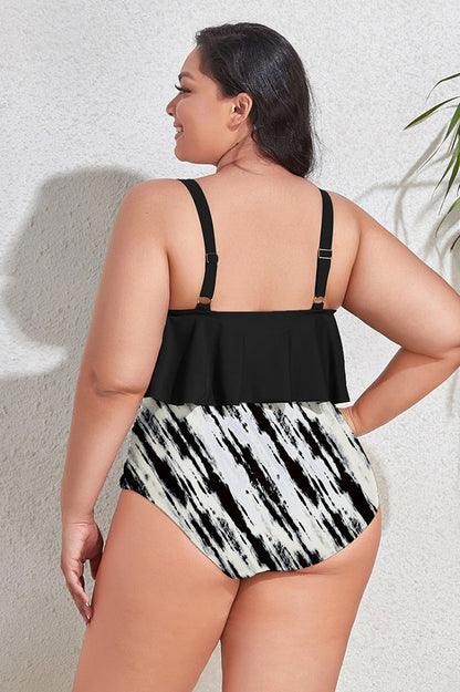 (L-4XL) Floral High Waist Bikini Set - Seldom Seen Styles