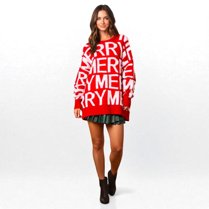 Oversized Merry Sweater - Seldom Seen Styles