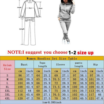 Two-Piece Set Women's Heart Print Raglan Sleeve Hoodie & Drawstring Waist Sweatpants Set, Casual Long Sleeve Hooded Pullover & Pocket Jogger Pants, Women's Fall & Winter Clothes, Holiday Outfits, Soft Clothes - Seldom Seen Styles