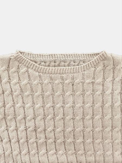 Women's Solid Sweater & Pants Set, Casual Fashion Cozy Top & Trousers for Fall, 2 Piece Sets Women, Women's Fall Knitwear Outfits, Sweater Sets, Sweater Co-ords - Seldom Seen Styles