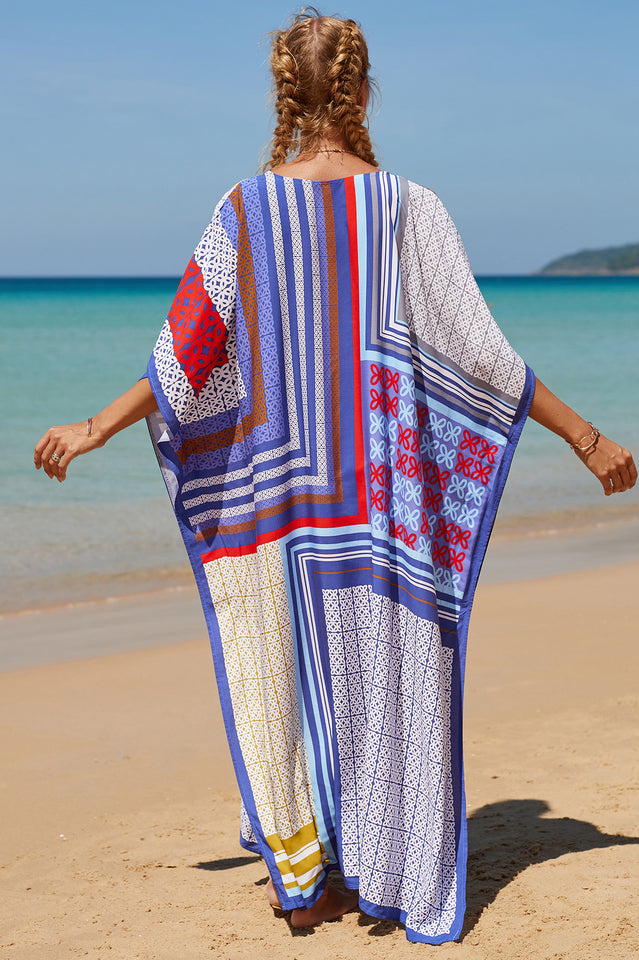 Tropical Pattern Kimono Blouse ( 29 Colors ) | Dress In Beauty