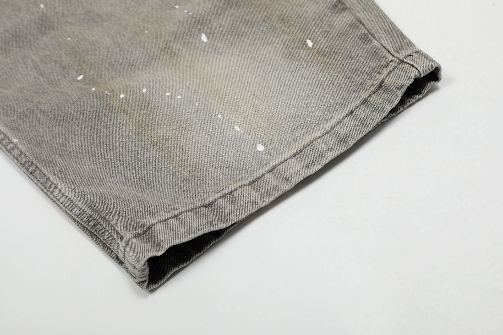Grunge Paint-Splatter Wide-Leg Denim Pants mry001630 - Seldom Seen Styles