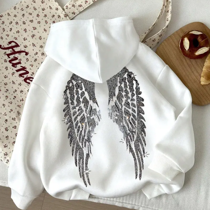 Shinny Wing Hoodie - Seldom Seen Styles