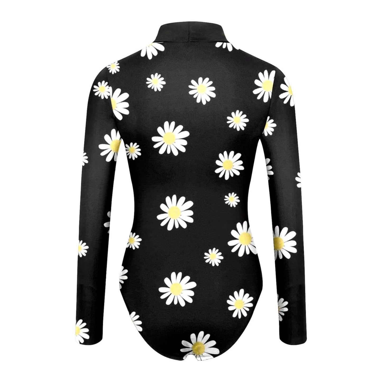 Women's Sexy Square Neck Bodysuit Long Sleeve Double Lined Shirt Tops