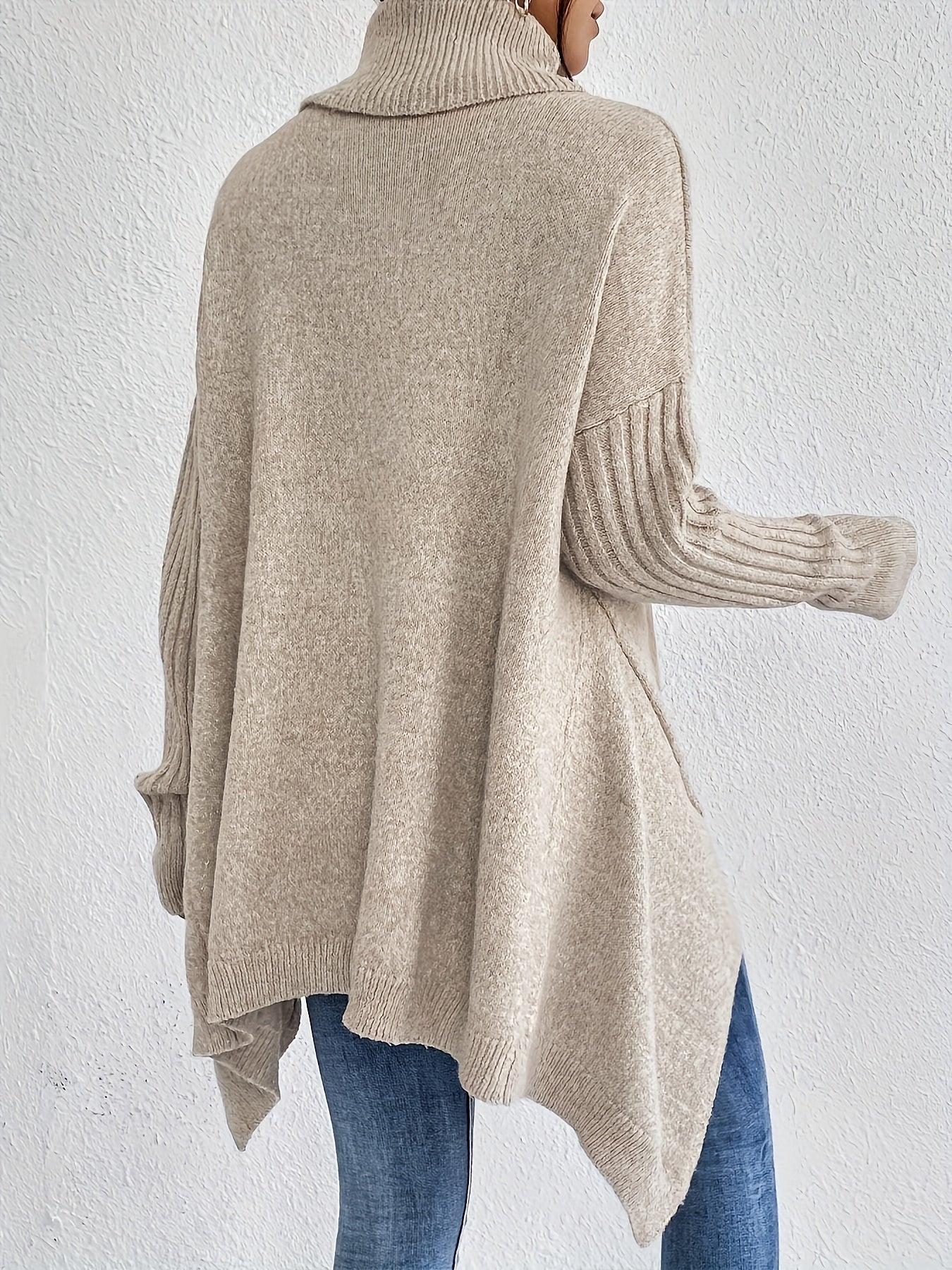 Isla - Oversized Turtleneck Sweater - Seldom Seen Styles