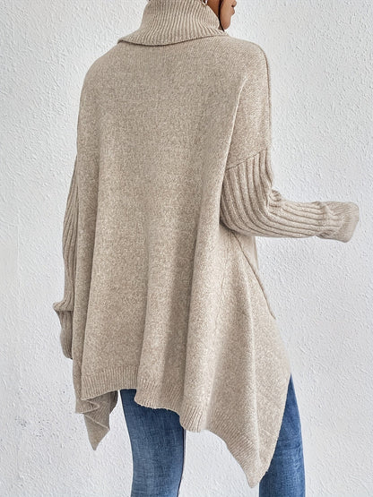 Isla - Oversized Turtleneck Sweater - Seldom Seen Styles